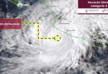 Huracán ‘Simón’ se acerca a costas de Colima; refuerzan acciones preventivas y evacúan a habitantes de La Becerrera