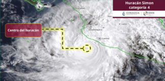 Huracán ‘Simón’ se acerca a costas de Colima; refuerzan acciones preventivas y evacúan a habitantes de La Becerrera