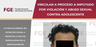 Vinculan a proceso a imputado por violación y abuso sexual contra adolescente