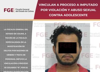 Vinculan a proceso a imputado por violación y abuso sexual contra adolescente