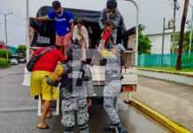 GN realiza acciones de prevención en Colima por paso de huracán Simón