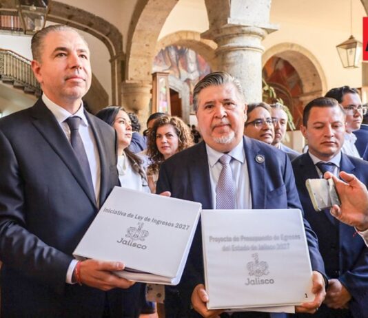Jalisco presentó al Congreso del Estado un presupuesto de 193 mil 640 millones de pesos para 2027