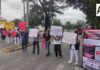 Trabajadores del IMSS se manifestaron en varios hospitales de Jalisco
