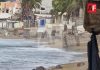 Zona de playa Las Brisas con afectaciones tras fuerte oleaje