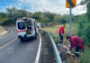 Dos jóvenes lesionados en accidente de motocicleta en carretera Cuauhtémoc-Alcaraces