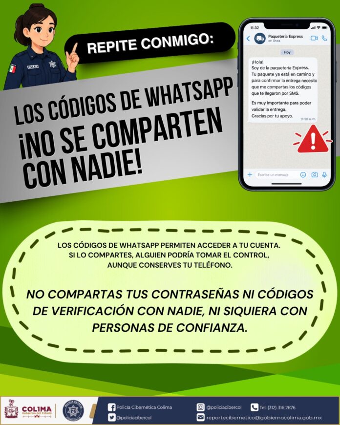 alerta codigos whatsapp policia cibernetica