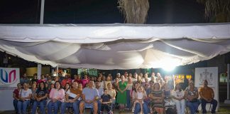 Anuncia Tey pavimentación del nodo vial en Glorieta de Diosa del Agua