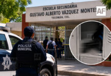 Localizan arma de fuego en casillero de estudiante de secundaria en Tecomán