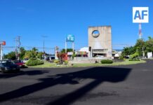 Supervisa Tey pavimentación del nodo vial en la Glorieta de Diosa del Agua