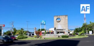 Supervisa Tey pavimentación del nodo vial en la Glorieta de Diosa del Agua