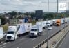 Transportistas bloquean parcialmente accesos a Guadalajara por segundo día consecutivo