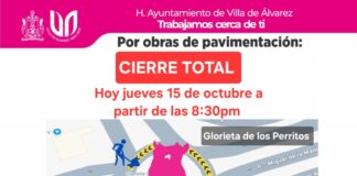 La noche de este jueves estará cerrada a la circulación la Glorieta de Los Perritos