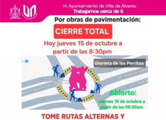 La noche de este jueves estará cerrada a la circulación la Glorieta de Los Perritos