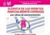 Glorieta de Los Perritos, parcialmente cerrada por obras de repavimentación