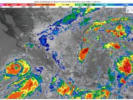 Colima espera lluvias fuertes y oleaje de hasta 3 metros este sábado por efectos de Rachel