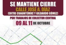Seidum trabaja en el Colector Central de Colima; pide utilizar rutas alternas del 9 al 11 de octubre