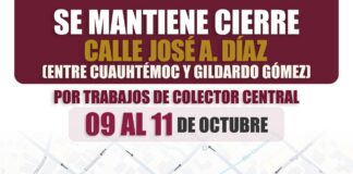 Seidum trabaja en el Colector Central de Colima; pide utilizar rutas alternas del 9 al 11 de octubre