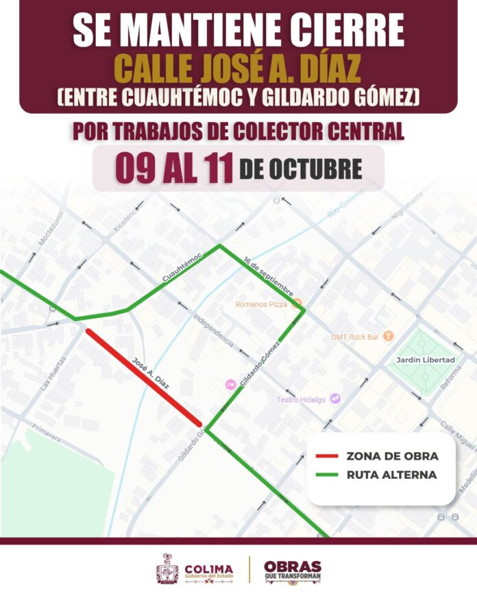 colector zona centro colima