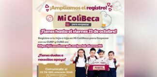 Indira Vizcaíno amplía hasta el 23 de octubre el plazo para registrar a niñas y niños de preescolar a Mi ColiBeca para Empezar