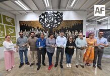 Cultura Colima celebra 30 años del Centro de Formación y Producción en Artes Gráficas ‘La Parota’ de Comala, con mural colectivo de xilografía
