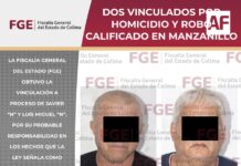 Dos vinculados por homicidio y robo calificado en Manzanillo