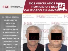 Dos vinculados por homicidio y robo calificado en Manzanillo