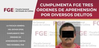 Cumplimenta FGE tres órdenes de aprehensión por diversos delitos