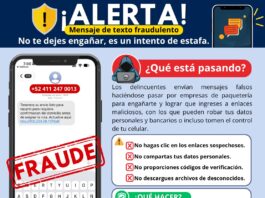 Alertan en Colima por mensajes falsos de paquetería que buscan robar datos personales y bancarios