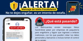 Alertan en Colima por mensajes falsos de paquetería que buscan robar datos personales y bancarios