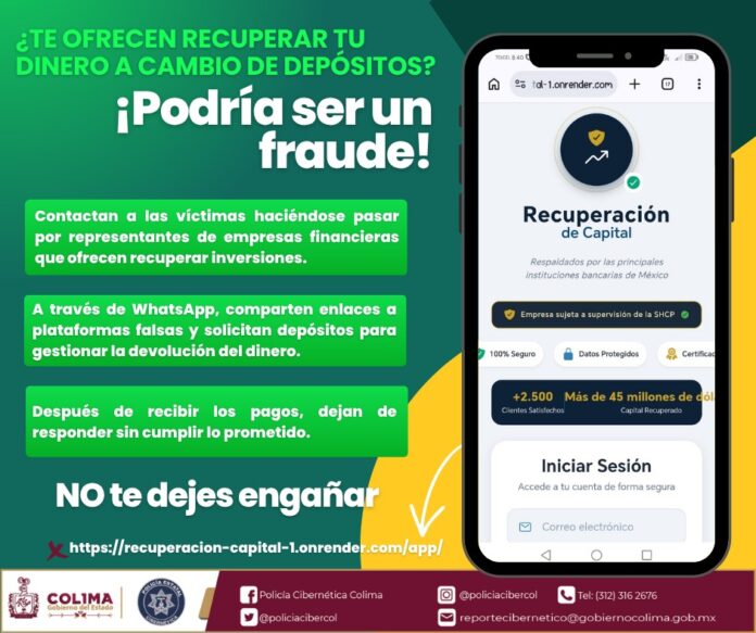 fraude recuperacion capital