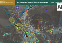 Trudy se intensifica a huracán categoría 1; Simón permanece estacionario frente a Jalisco