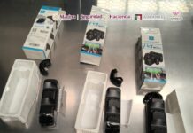 Detectan presunta metanfetamina oculta en accesorios para videojuegos en el AICM; tenía como destino Reino Unido