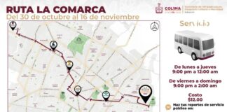 Subsemov anuncia ajustes en horarios de las rutas durante la Feria de Colima