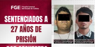 Sentenciados a 27 años de prisión por secuestro agravado en Colima