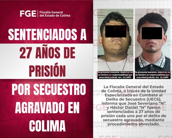 sentenciados a 27 por secuestro