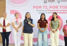 Gobierno de Indira Vizcaíno acerca servicios gratuitos de prevención y detección oportuna de cáncer de mama a El Colomo, en Manzanillo