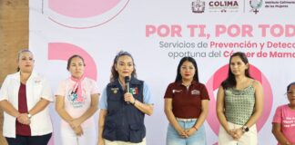Gobierno de Indira Vizcaíno acerca servicios gratuitos de prevención y detección oportuna de cáncer de mama a El Colomo, en Manzanillo
