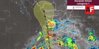 Huracán Simon podría tocar tierra entre Jalisco y Colima como categoría 3 o 4: CNPC