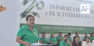 Tere Ramírez rinde Segundo Informe de Labores al frente del sindicato de Villa de Álvarez