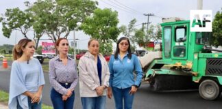 Registra repavimentación en Glorieta de Los Perritos un avance del 95%