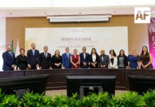 Gobernadora Indira Vizcaíno asistió al Informe Anual del Tribunal Superior de Justicia del Estado de Colima