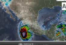 Trudy generará lluvias intensas en Colima y Michoacán, y muy fuertes en Jalisco y Nayarit