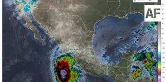 Trudy generará lluvias intensas en Colima y Michoacán, y muy fuertes en Jalisco y Nayarit