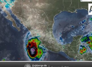 Trudy generará lluvias intensas en Colima y Michoacán, y muy fuertes en Jalisco y Nayarit
