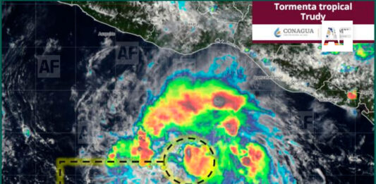 Se forma tormenta tropical Trudy; podría alcanzar categoría 4 y acercarse a costas de Colima