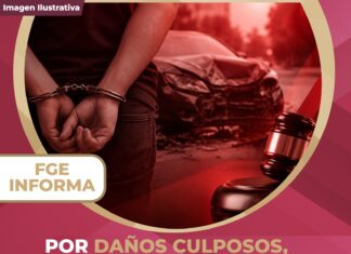 Por daños culposos, hombre es vinculado a proceso; causó daños considerados como pérdida total de un vehículo